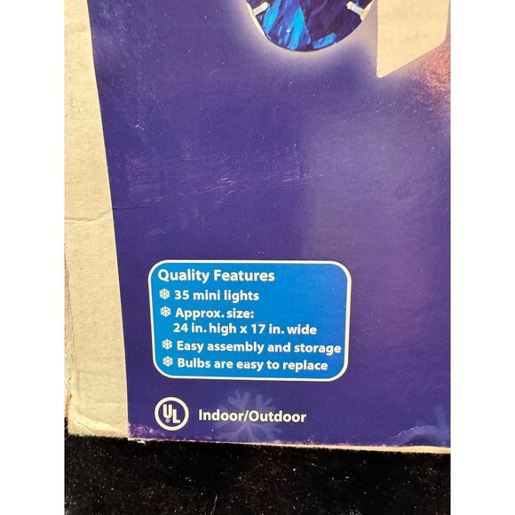 Vintage Brite Star Frosty Silhouette Lighted Pathway Marker Set Of 3 - Picture 3 of 6